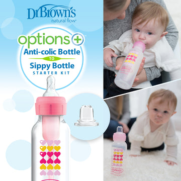 dr-brown-s-natural-flow-options-narrow-sippy-starter-kit-250-ml image 7