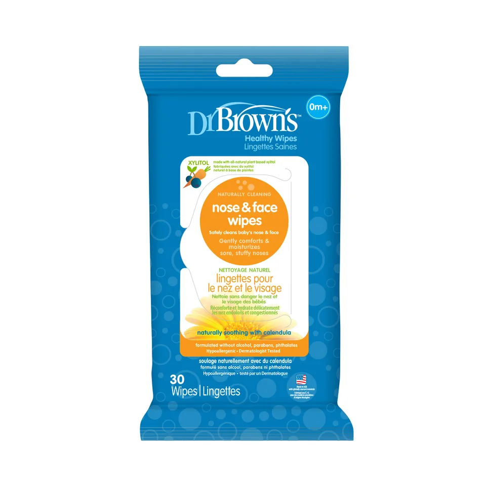 dr-brown-s-nose-face-healthy-wipes-salviette-naso-e-viso image 1