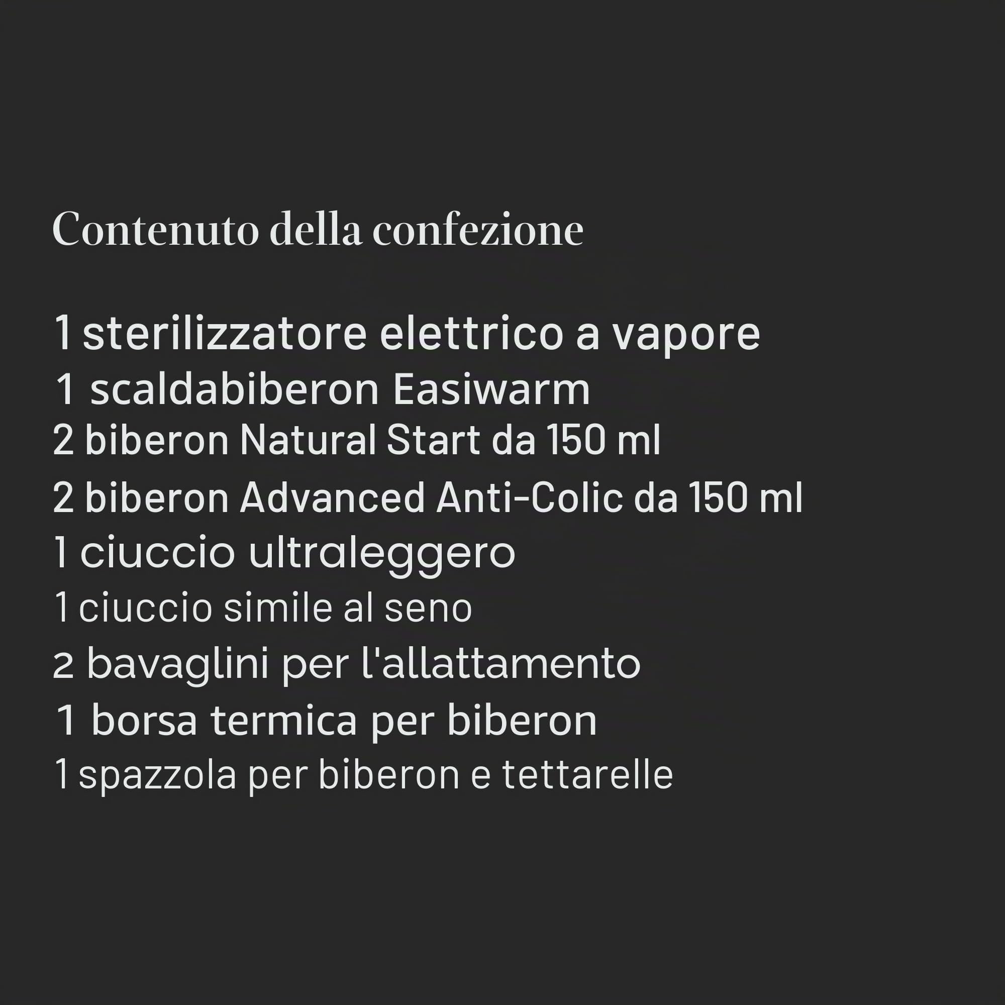 tommee-tippee-closer-to-nature-set-alimentazione-completo-nero-con-sterilizzator image 7