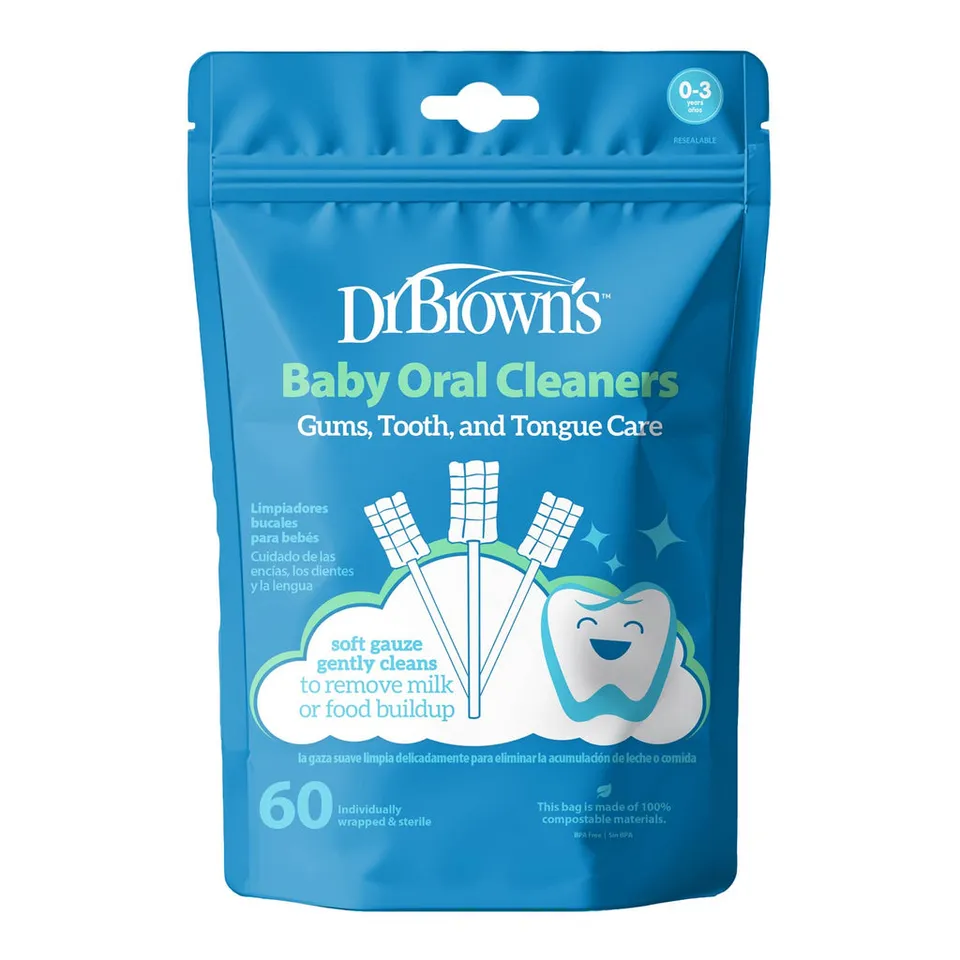 dr-brown-s-baby-oral-cleaners-spazzolini-orali-monouso-60-pz image 1