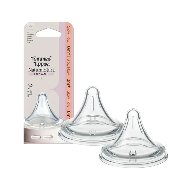 tommee-tippee-natural-start-tettarella-triangolare-flusso-lento-confezione-da-2 image 1