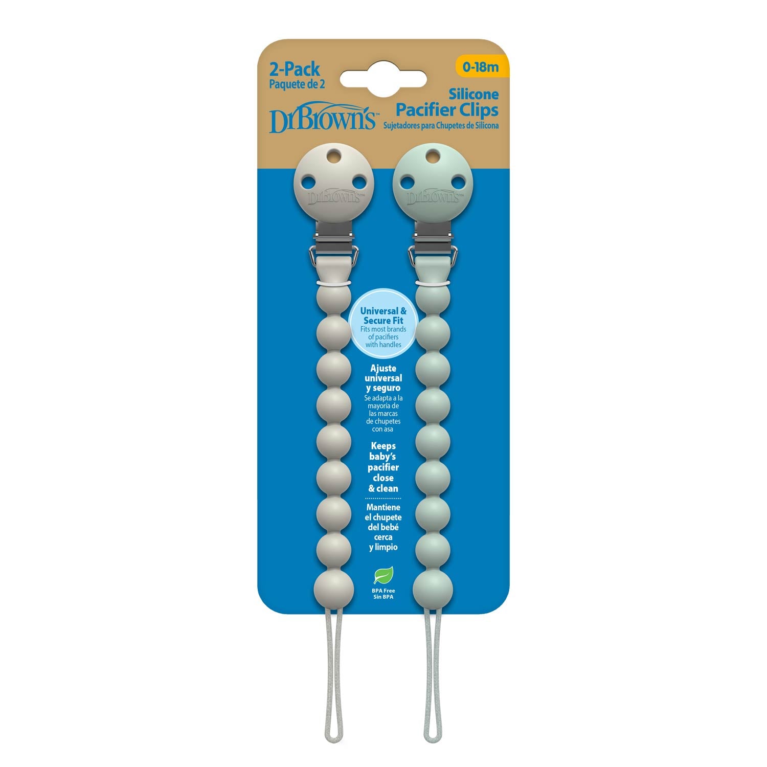 dr-brown-s-silicone-pacifier-clips-catenella-ciuccio-in-silicone image 2