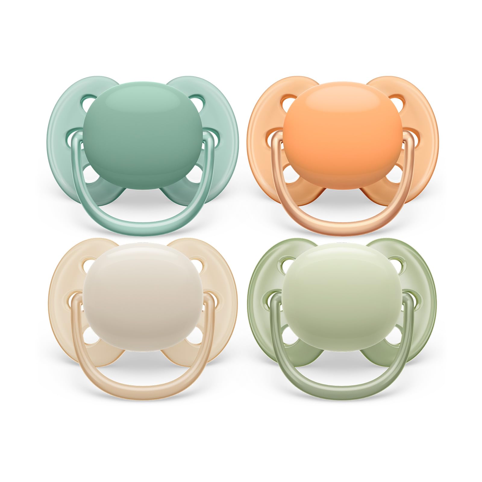 philips-avent-ultra-soft-scf091-35-succhietto-0-6-mesi-pack-da-4-con-sterilizzat image 1
