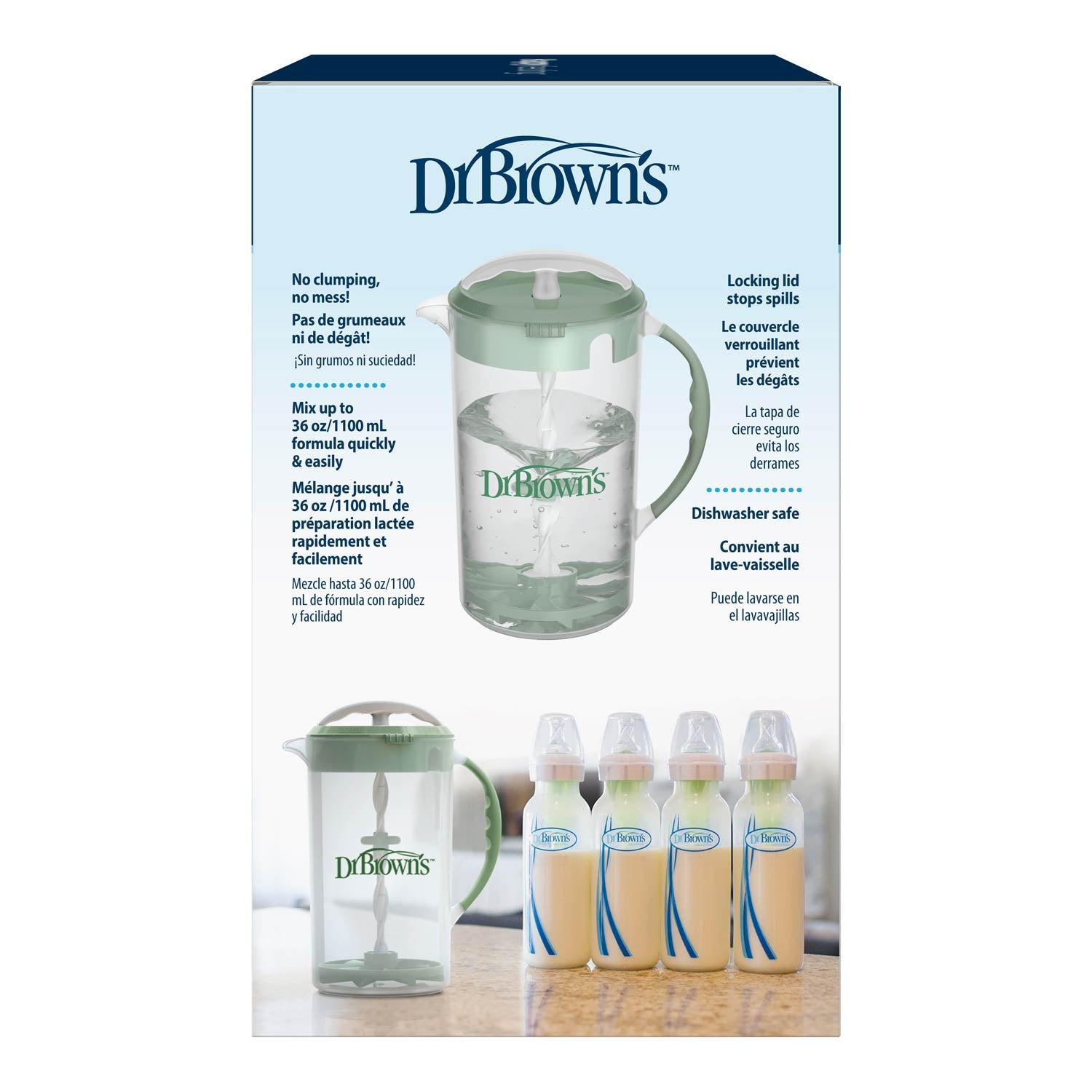 dr-brown-s-caraffa-miscelatrice-formula-4-biberon-32-oz-antigrumi image 6