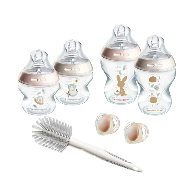 tommee-tippee-natural-start-starter-set-rosa-150ml-260ml-anti-colica-neonato image 1