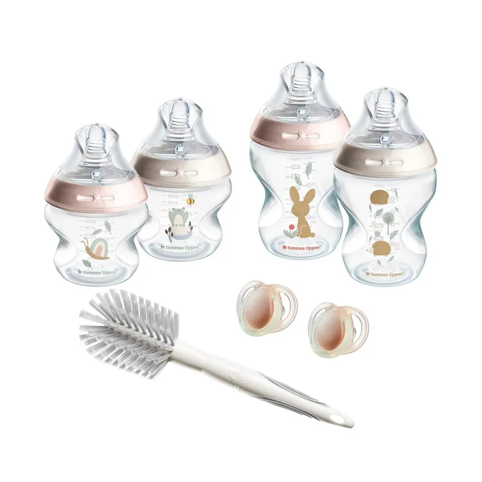 tommee-tippee-natural-start-starter-set-rosa-150ml-260ml-anti-colica-neonato image 1