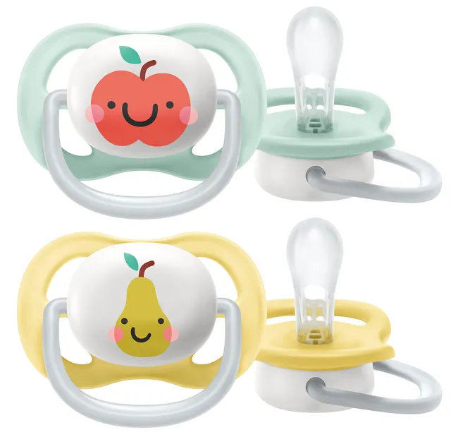philips-avent-ultra-air-ciuccio-0-6-mesi-2-pezzi-con-custodia image 1