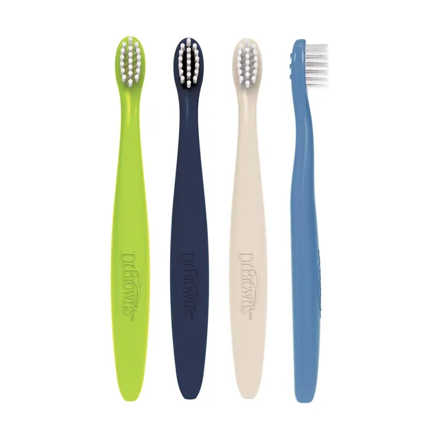 dr-brown-s-infant-to-toddler-toothbrushes-4-pack-0-3-anni image 1