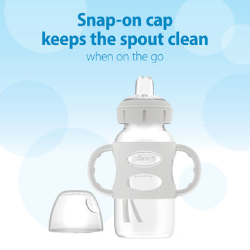 dr-brown-s-milestones-biberon-sippy-spout-wide-neck-con-manici-270-ml-9-oz image 6
