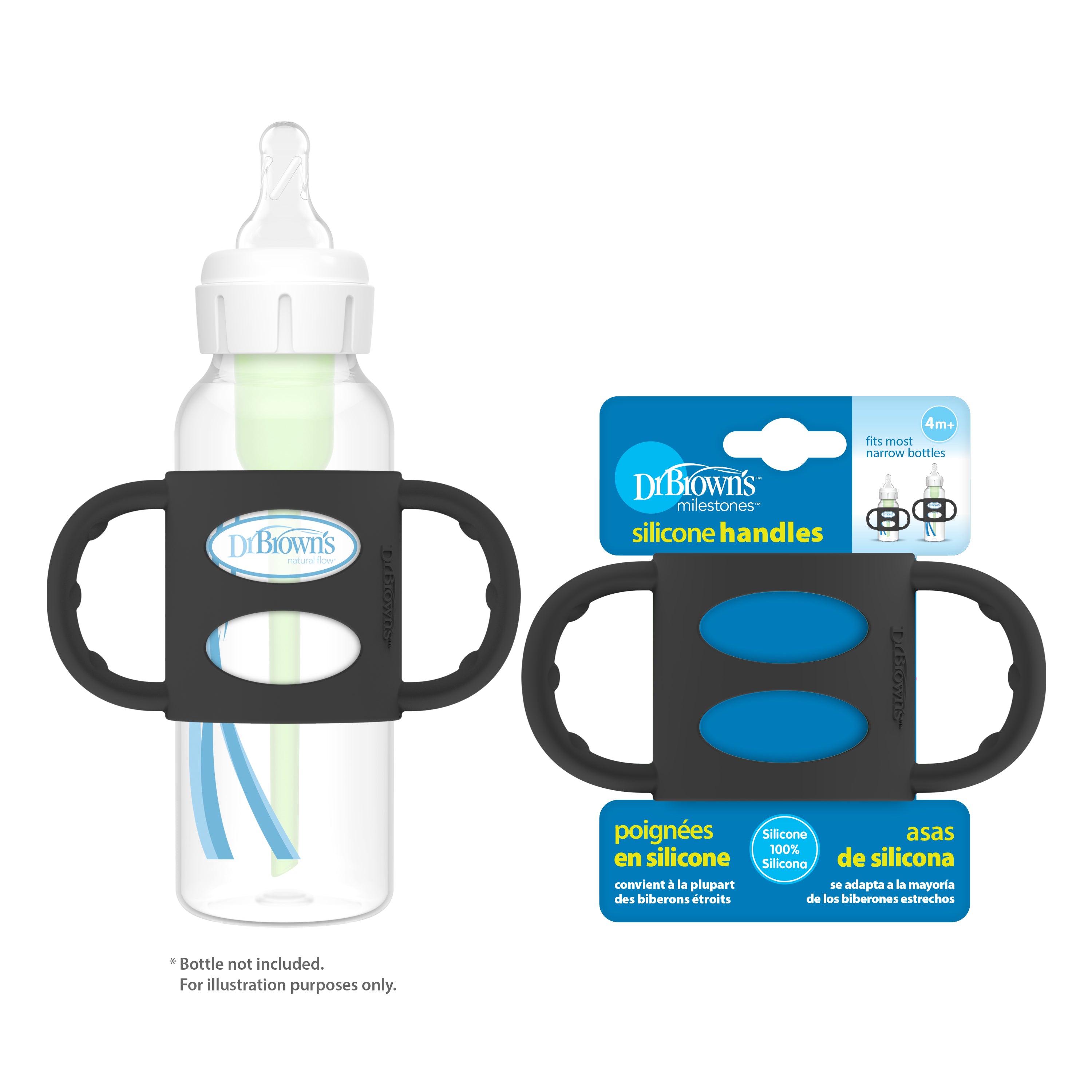 dr-brown-s-milestones-manici-in-silicone-per-biberon-collo-stretto image 4