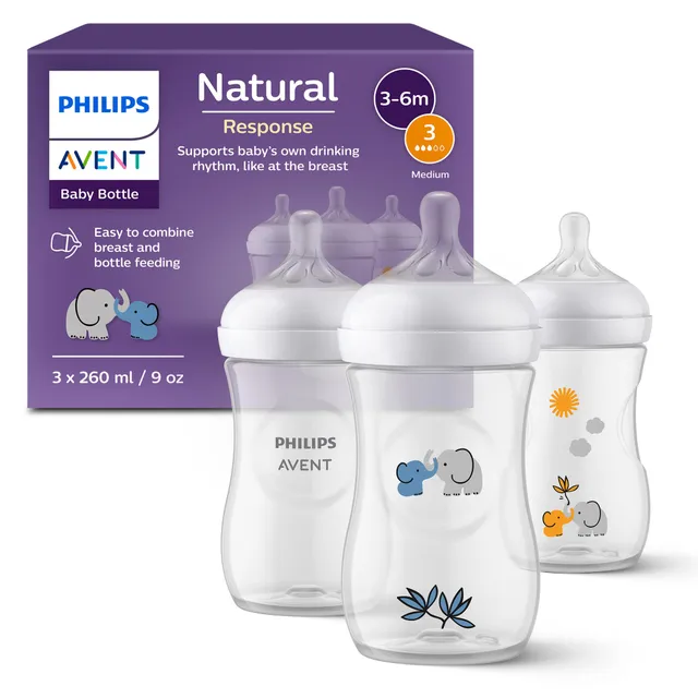 philips-avent-natural-response-scy903-63-set-3-biberon-260-ml-tettarella-flusso- image 1