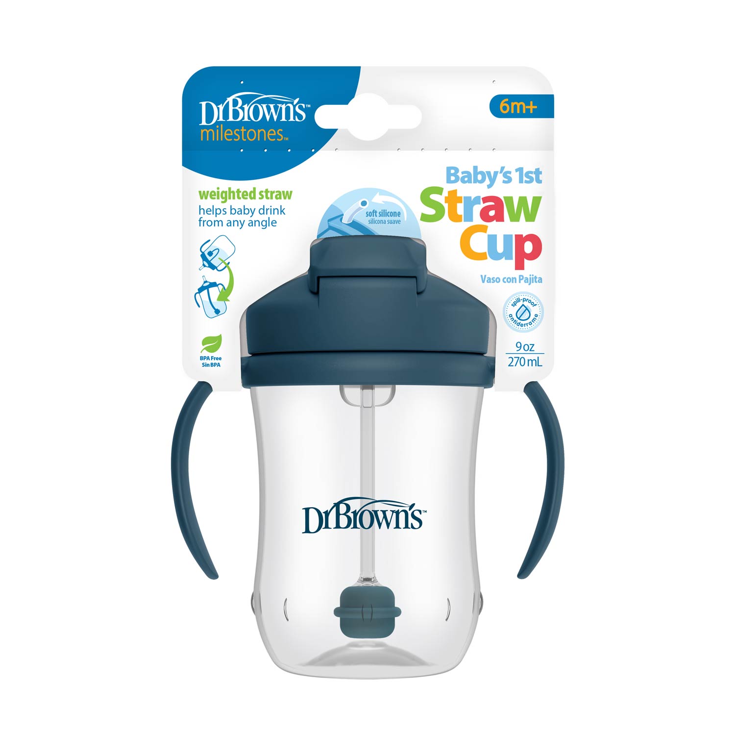 dr-brown-s-milestones-first-straw-cup-tazza-con-cannuccia image 3