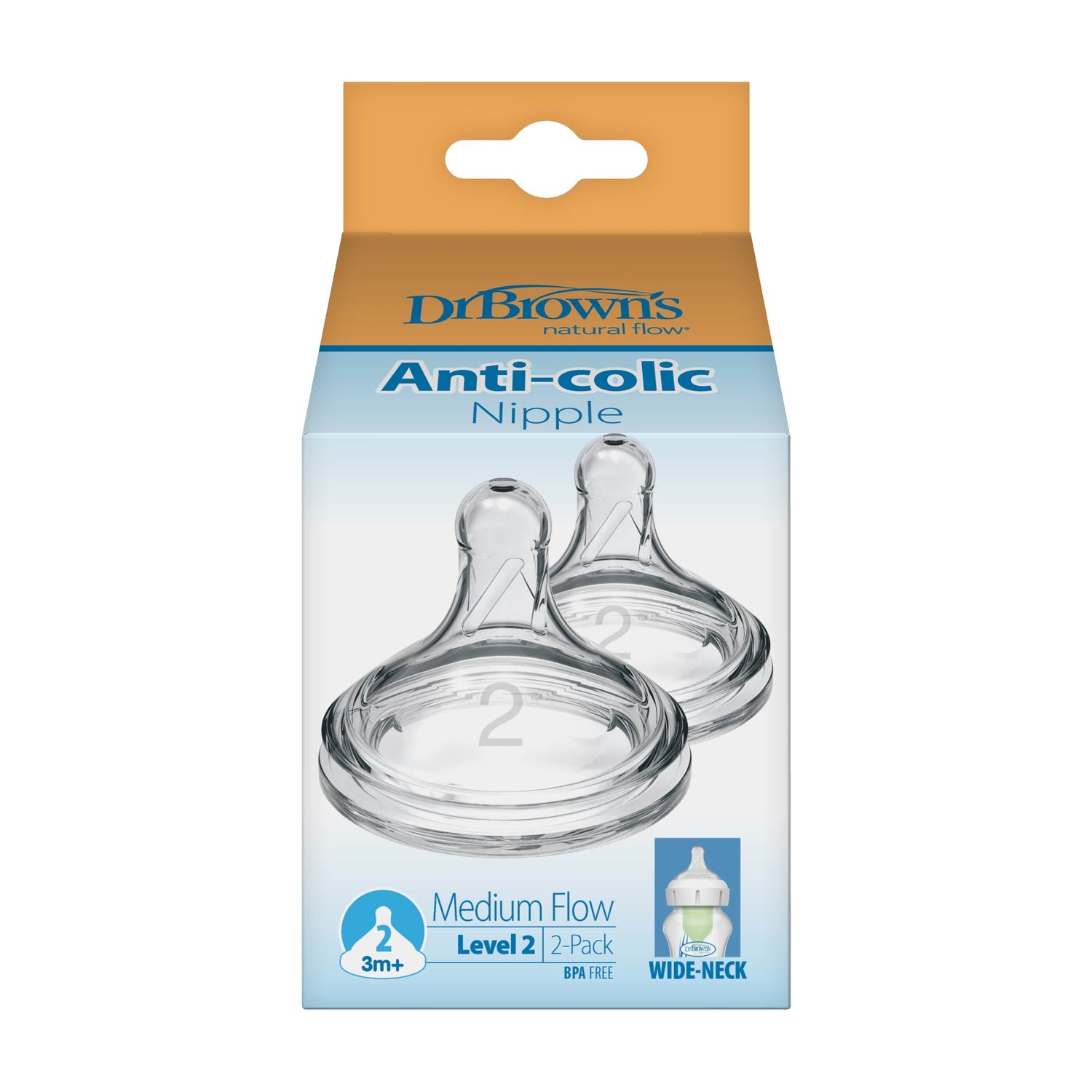 dr-brown-s-natural-flow-tettarella-silicone-wide-neck-collo-largo image 3