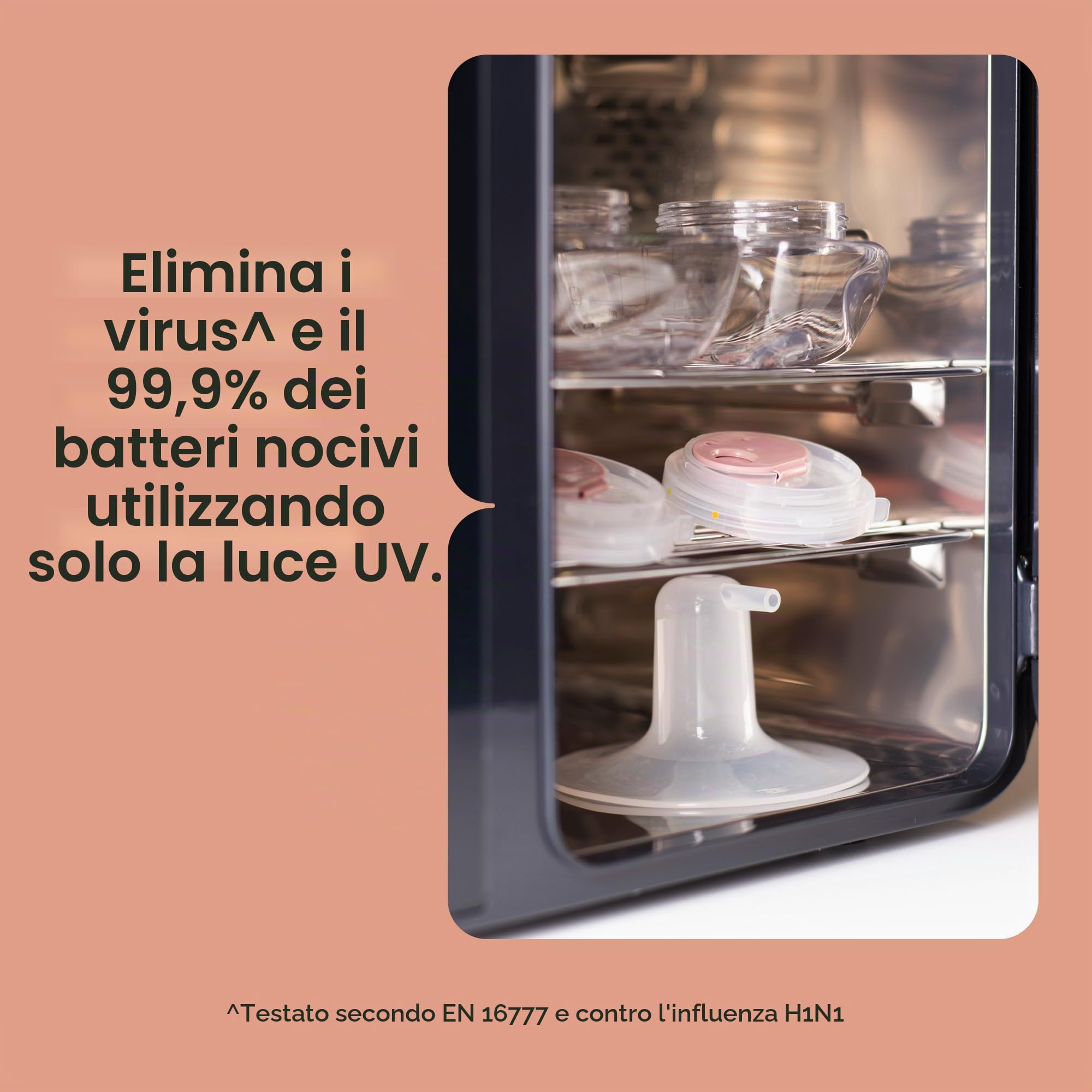 tommee-tippee-sterilizzatore-asciugatore-uv-3-in-1-per-6-biberon-bianco image 3