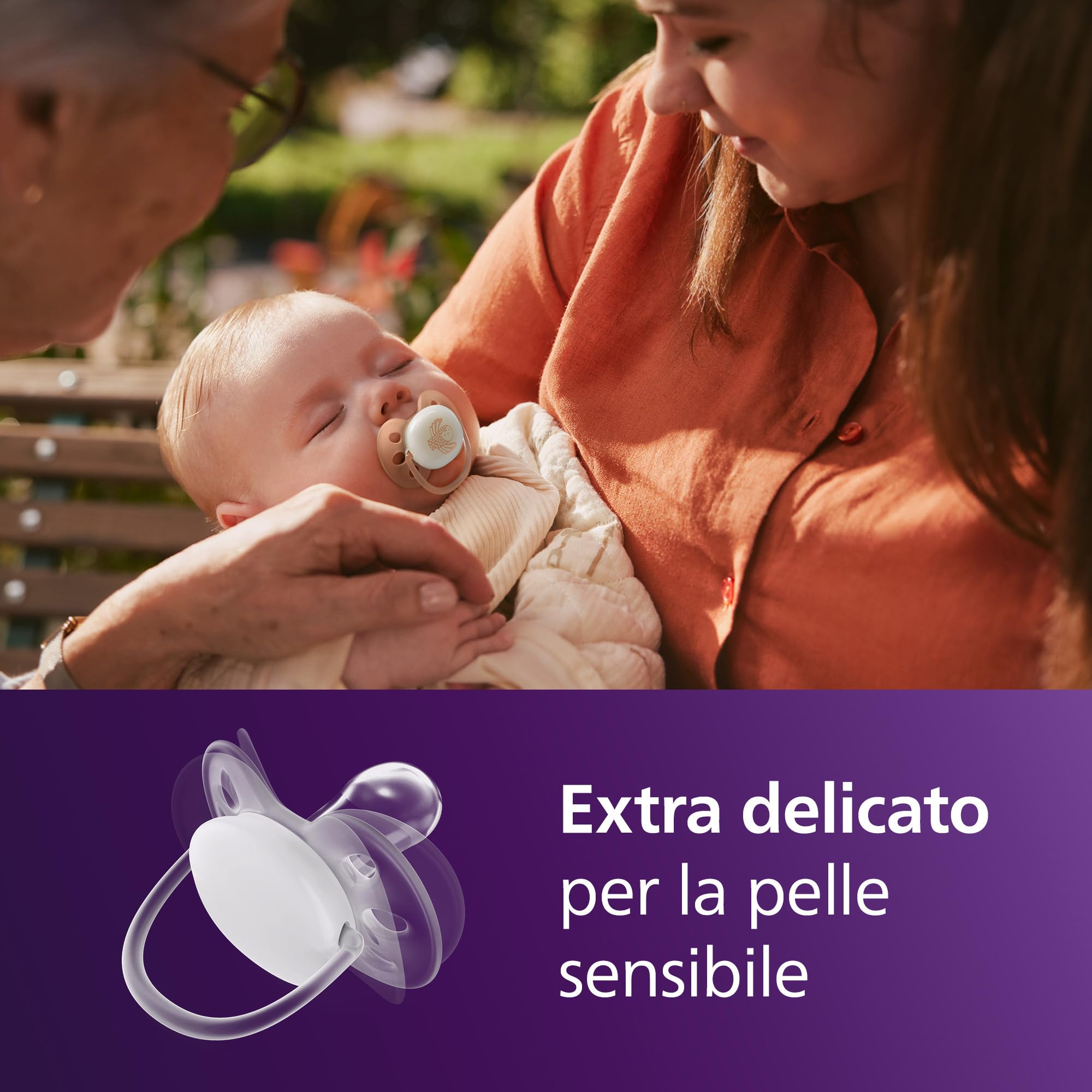 philips-avent-ultra-soft-nighttime-ciucci-0-6-mesi-silicone-pack-4-pezzi image 2