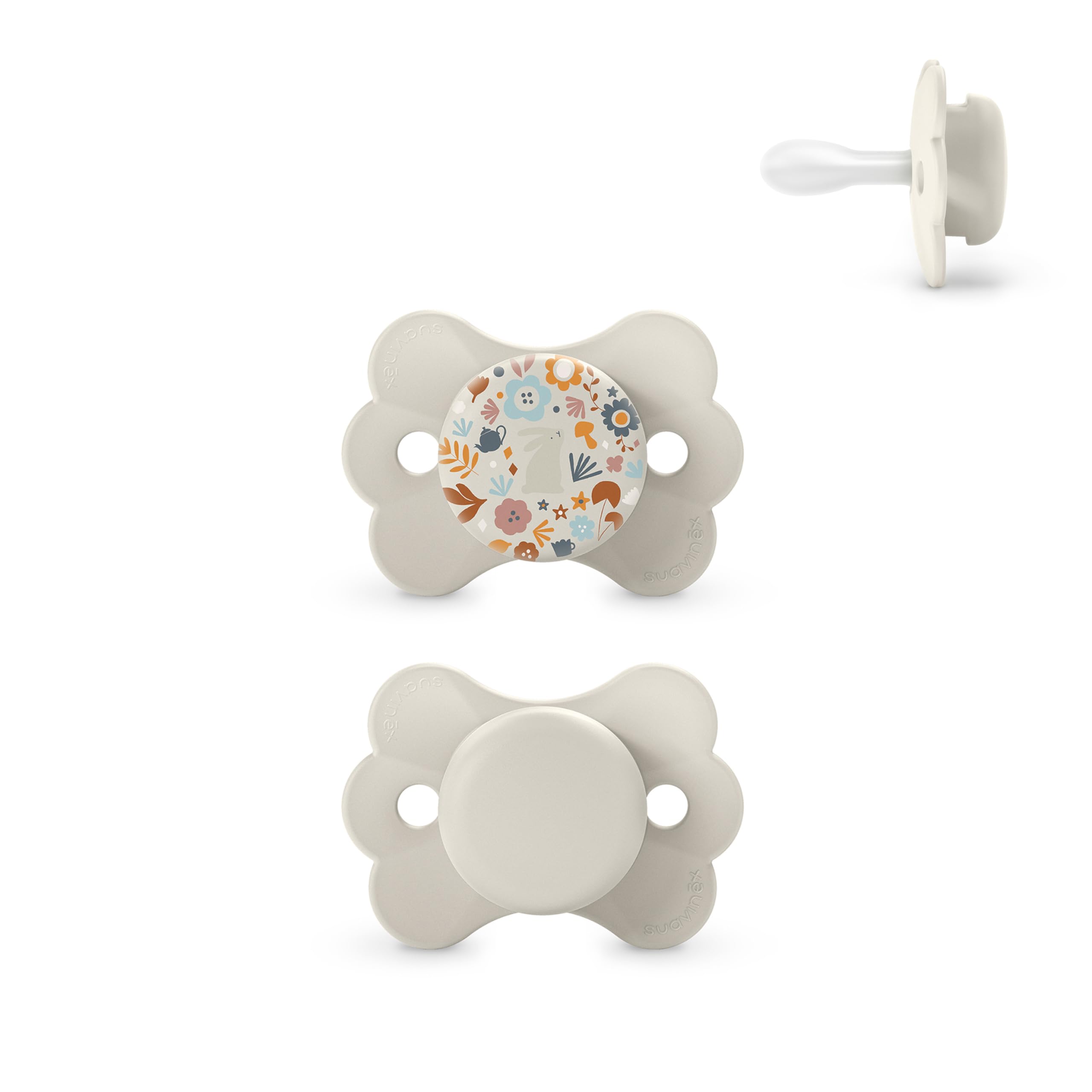 suavinex-wonderland-beige-ciuccio-fisiologico-sx-pro-silicone-0-6-mesi-confezion image 1