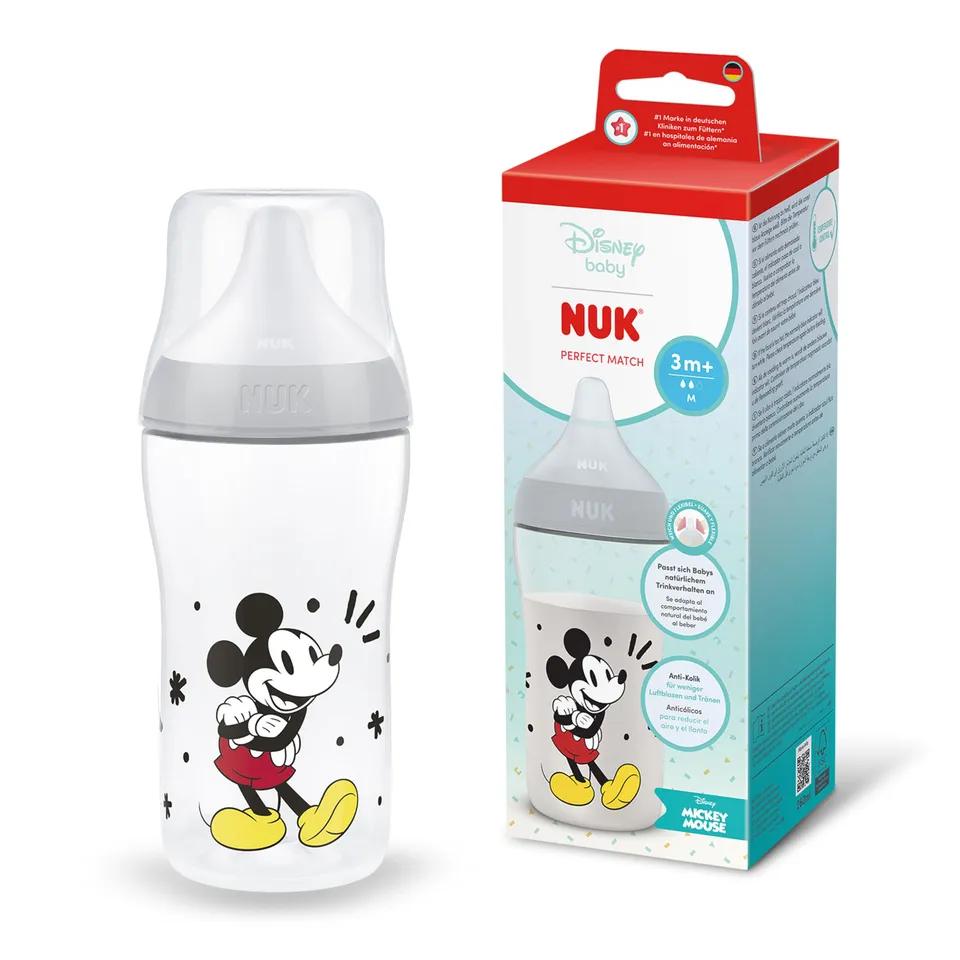 nuk-perfect-match-biberon-260-ml-3-mesi-disney-topolino-anti-colica-pp image 1