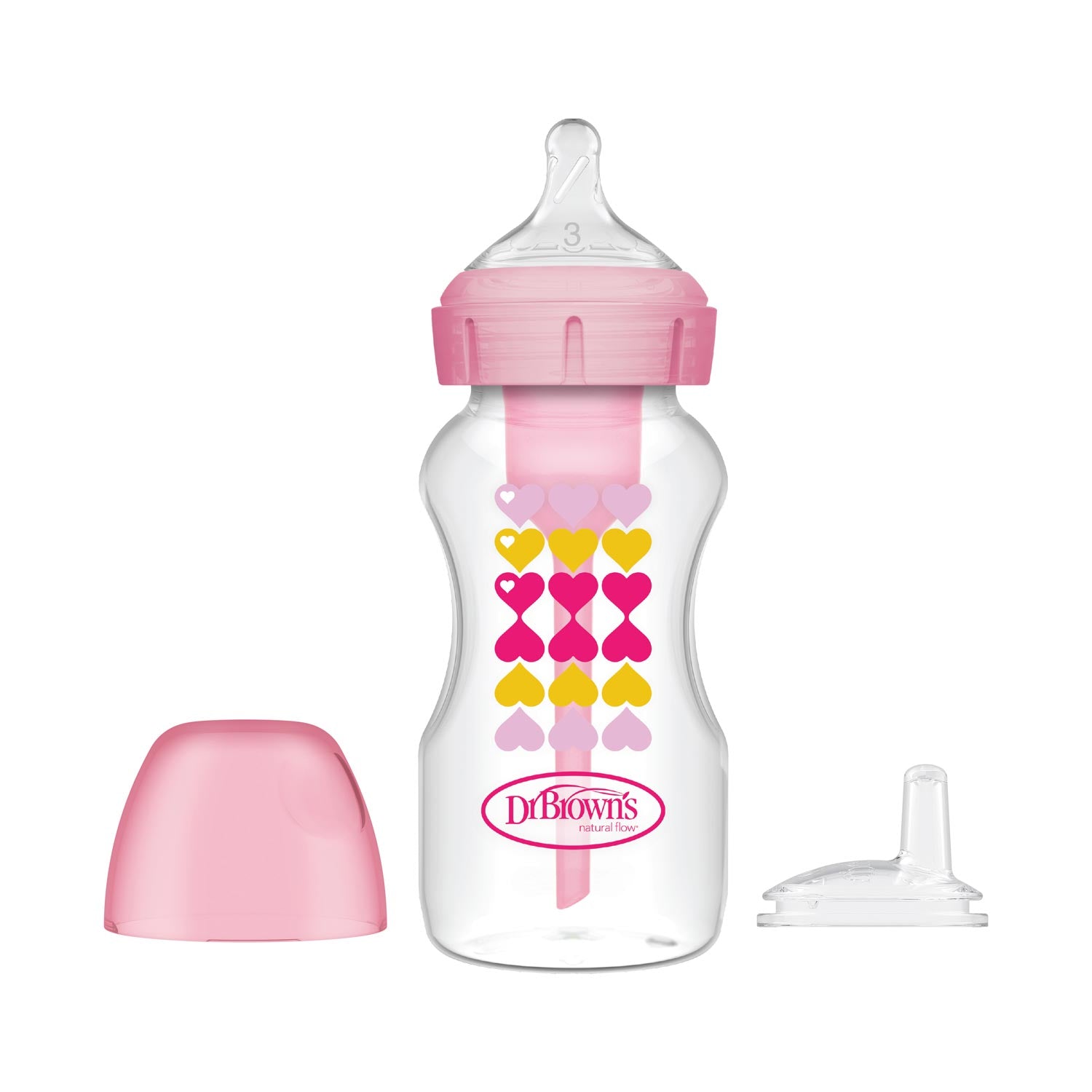 dr-brown-s-natural-flow-options-biberon-sippy-starter-kit-270-ml image 2