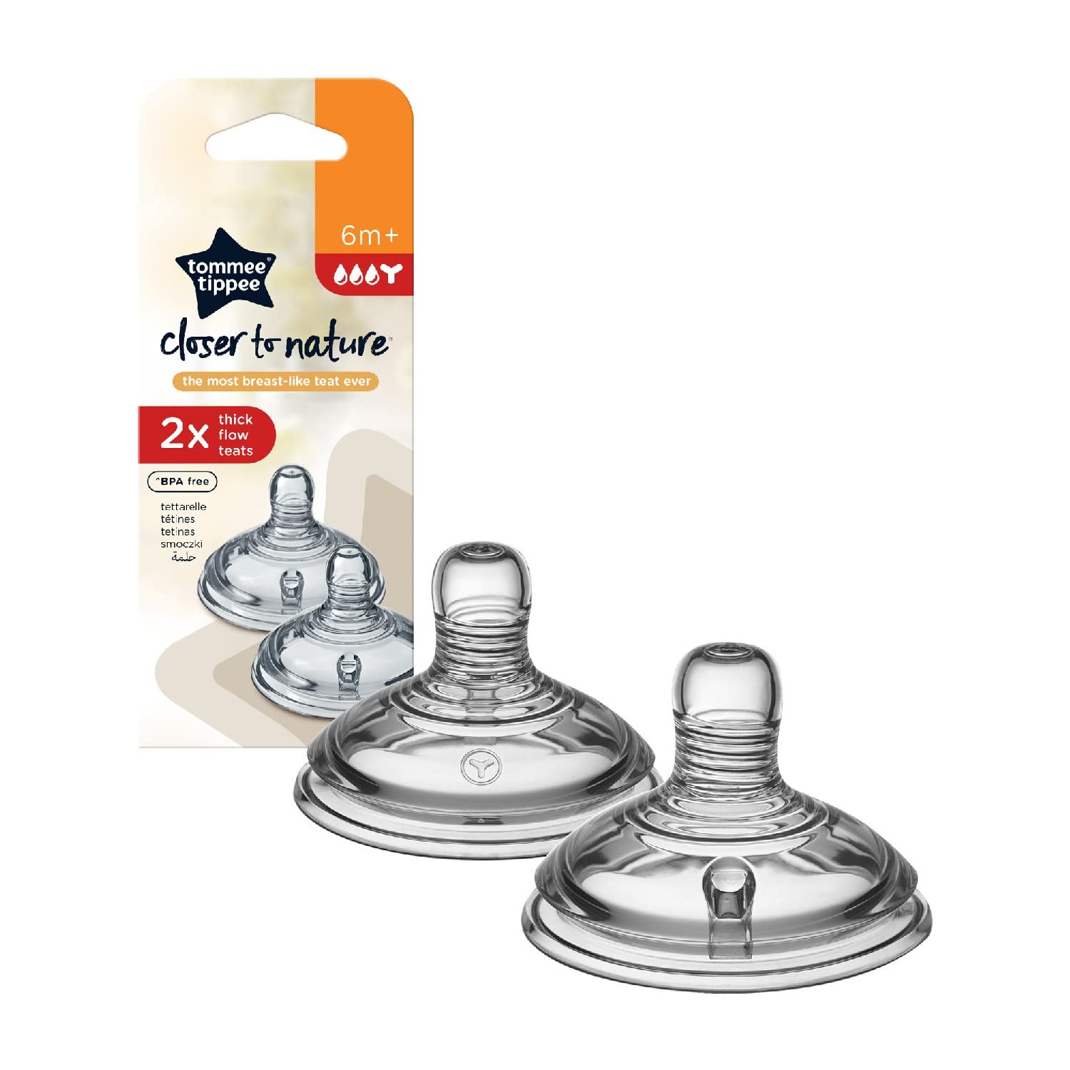 tommee-tippee-closer-to-nature-tettarella-flusso-pappa-6-mesi-2-pezzi image 1