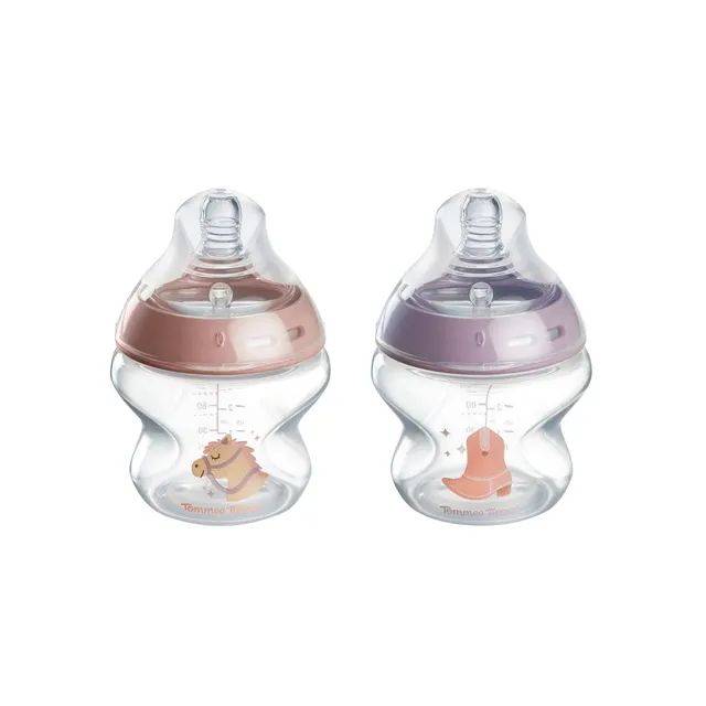 tommee-tippee-natural-start-biberon-150ml-0m-decorato-2pz image 1