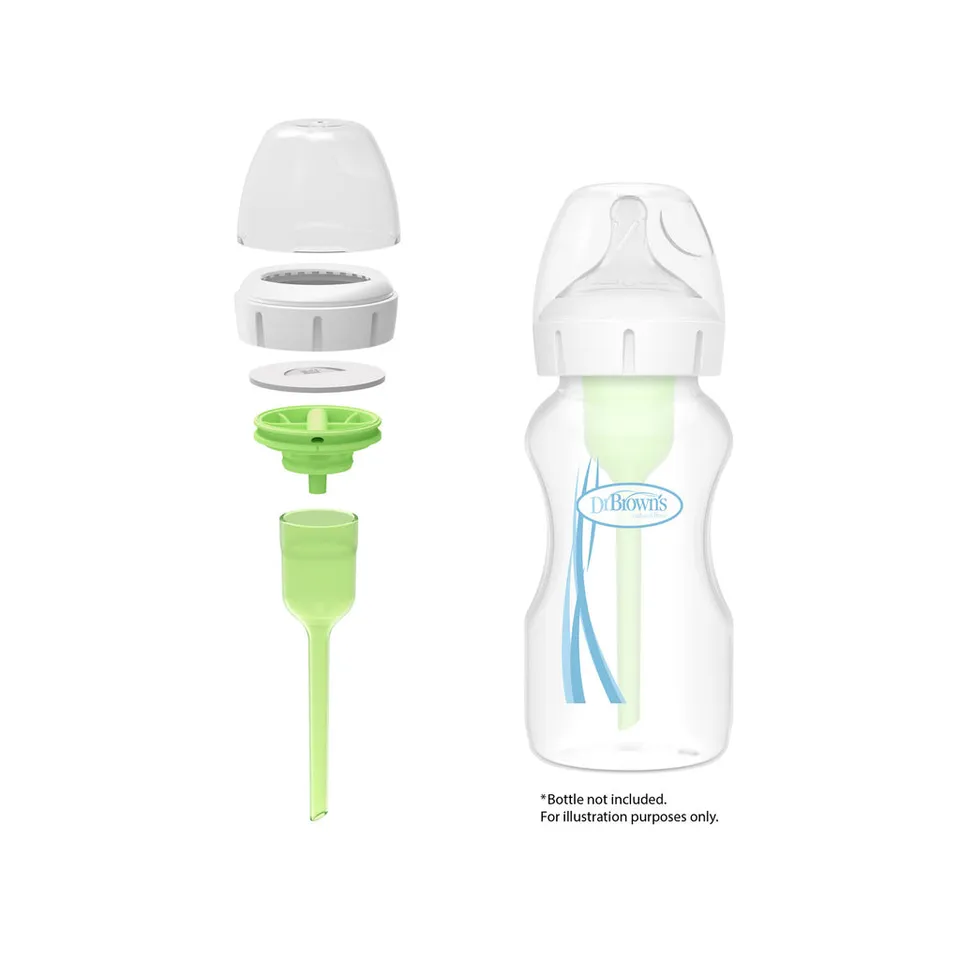 dr-brown-s-options-wide-neck-kit-conversione-biberon-9oz-270ml image 1