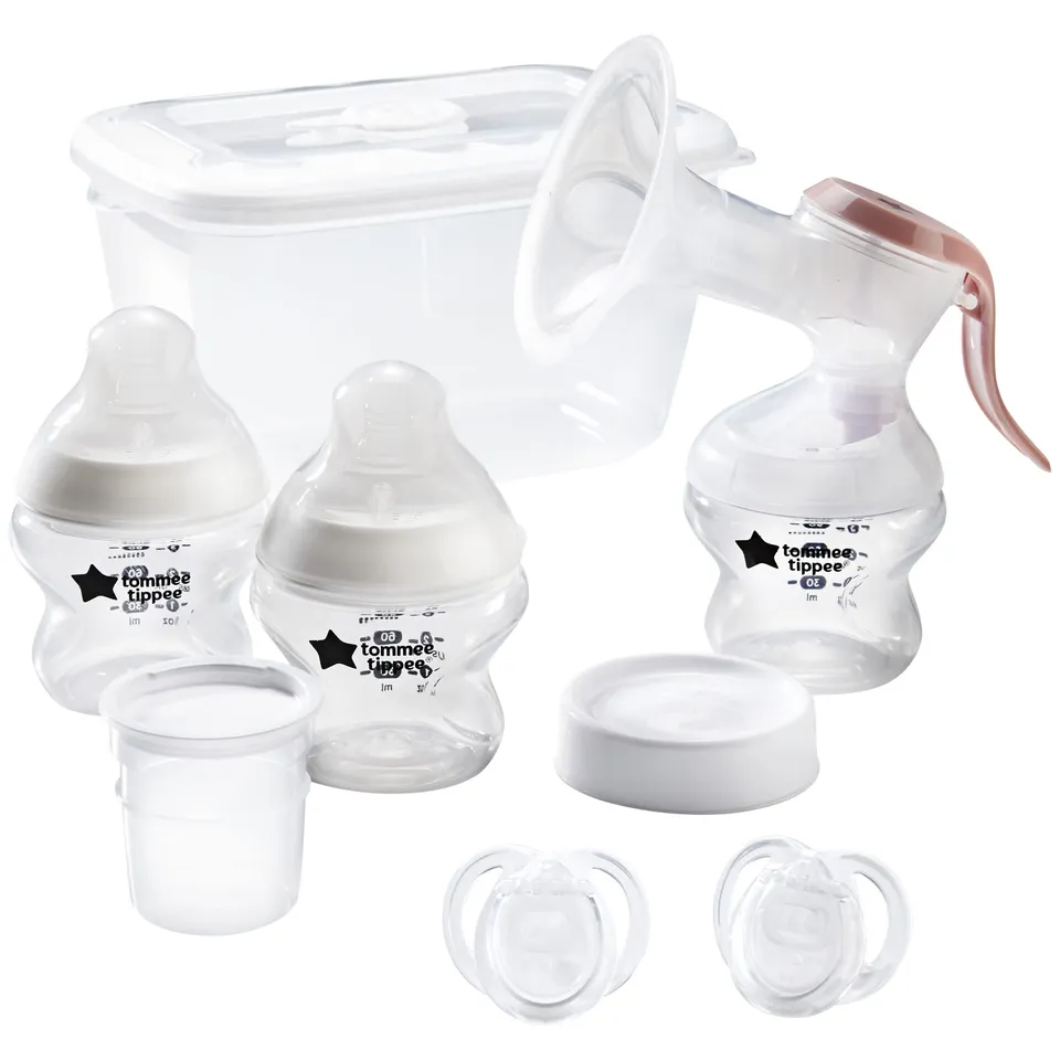 tommee-tippee-starter-kit-allattamento-seno-con-tiralatte-manuale-made-for-me image 1