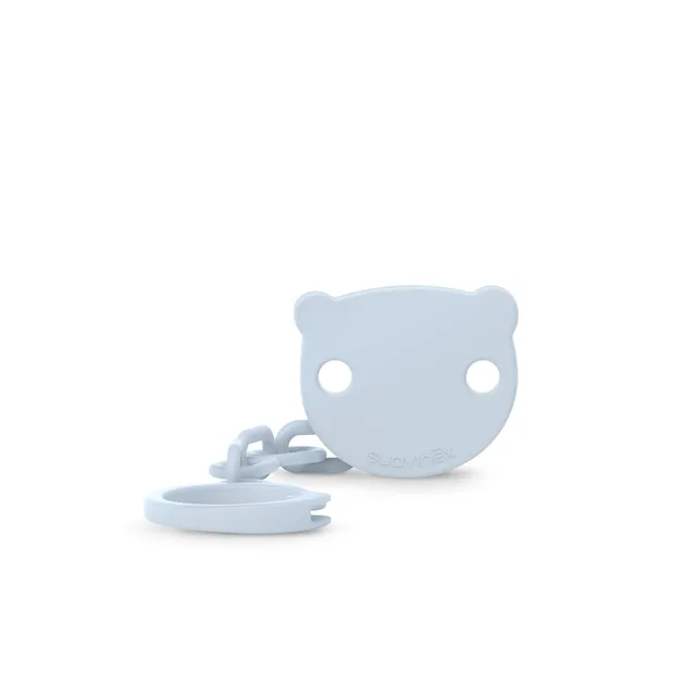 suavinex-portaciuccio-catenella-clip-orsetto-wild-free-blu-0m image 1