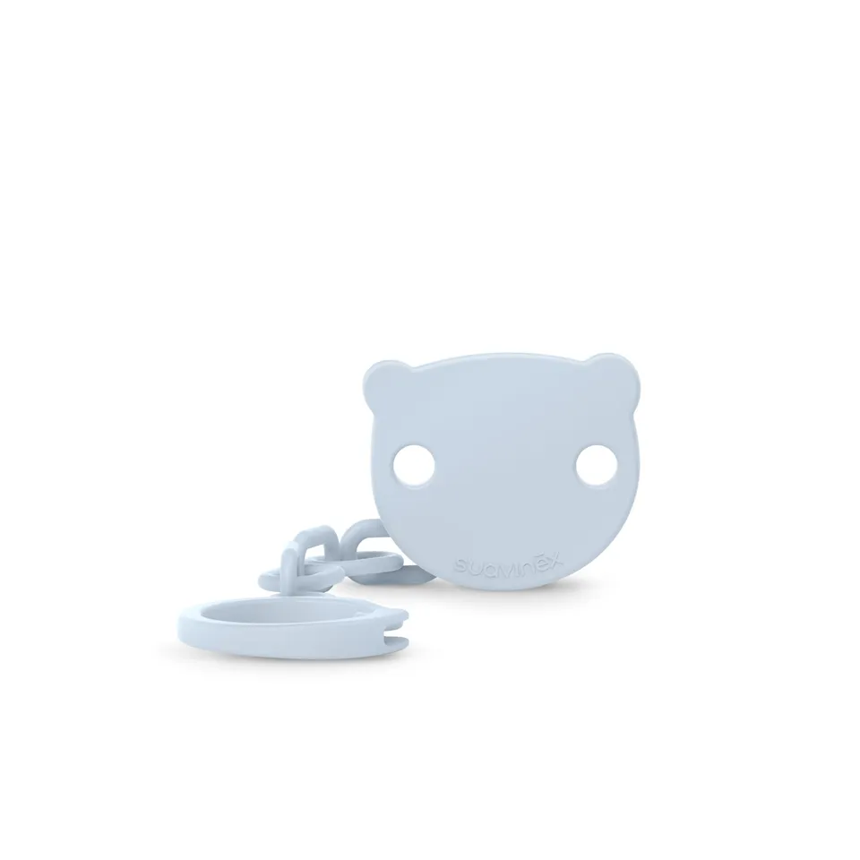 suavinex-portaciuccio-catenella-clip-orsetto-wild-free-blu-0m image 1