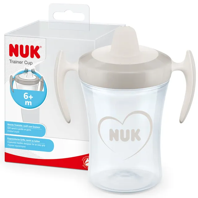 nuk-trainer-cup-tazza-antigoccia-230ml-6-mesi-beccuccio-morbido-cuore image 1