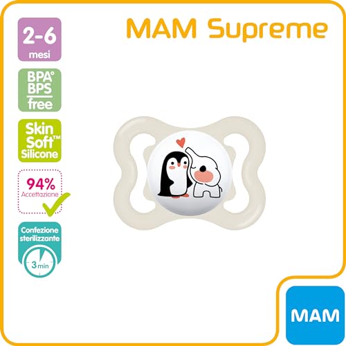 mam-supreme-succhietto-silicone-2-6-mesi-neutro-con-custodia image 8
