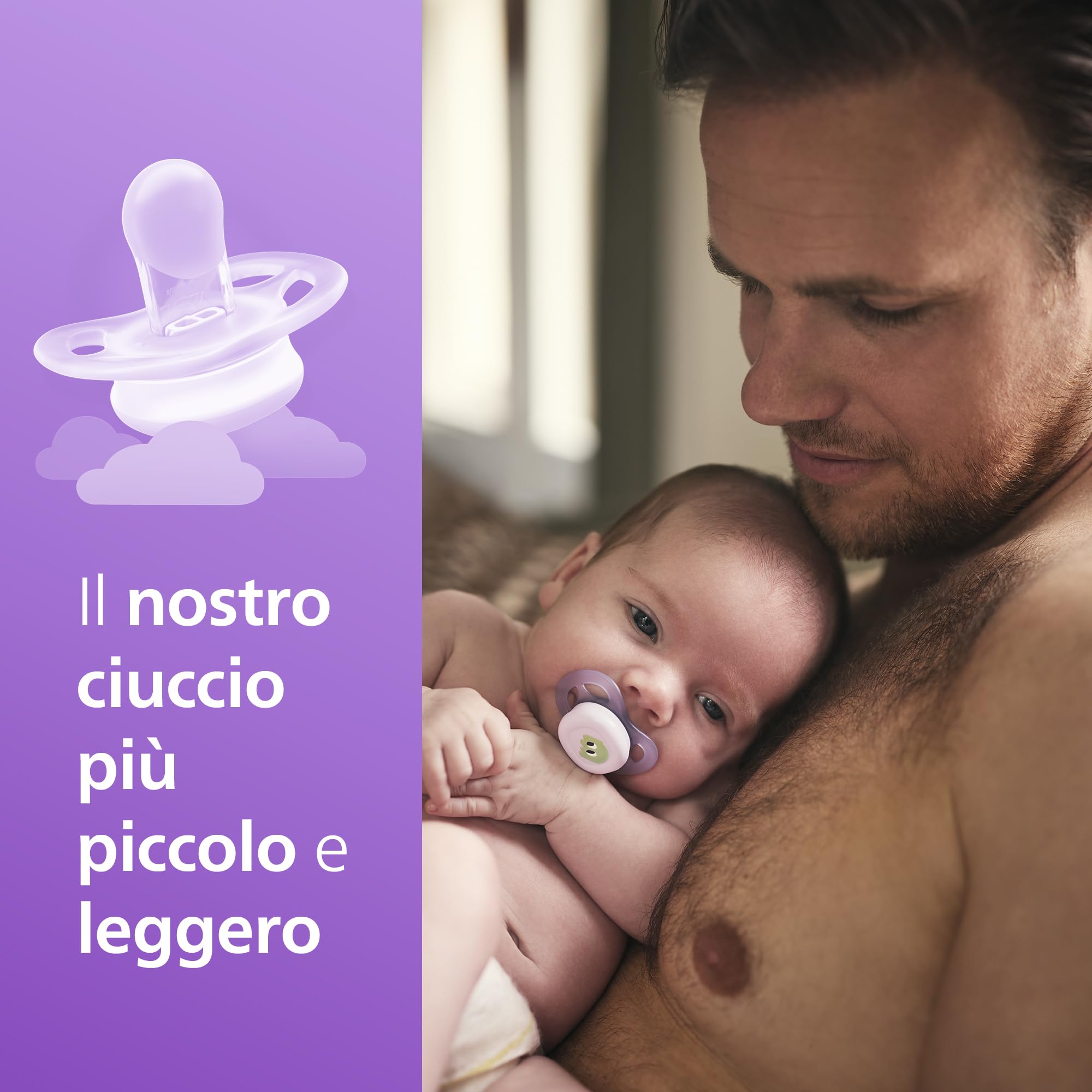 philips-avent-ultra-start-scf075-03-ciuccio-0-2-mesi-in-silicone-confezione-da-2 image 2