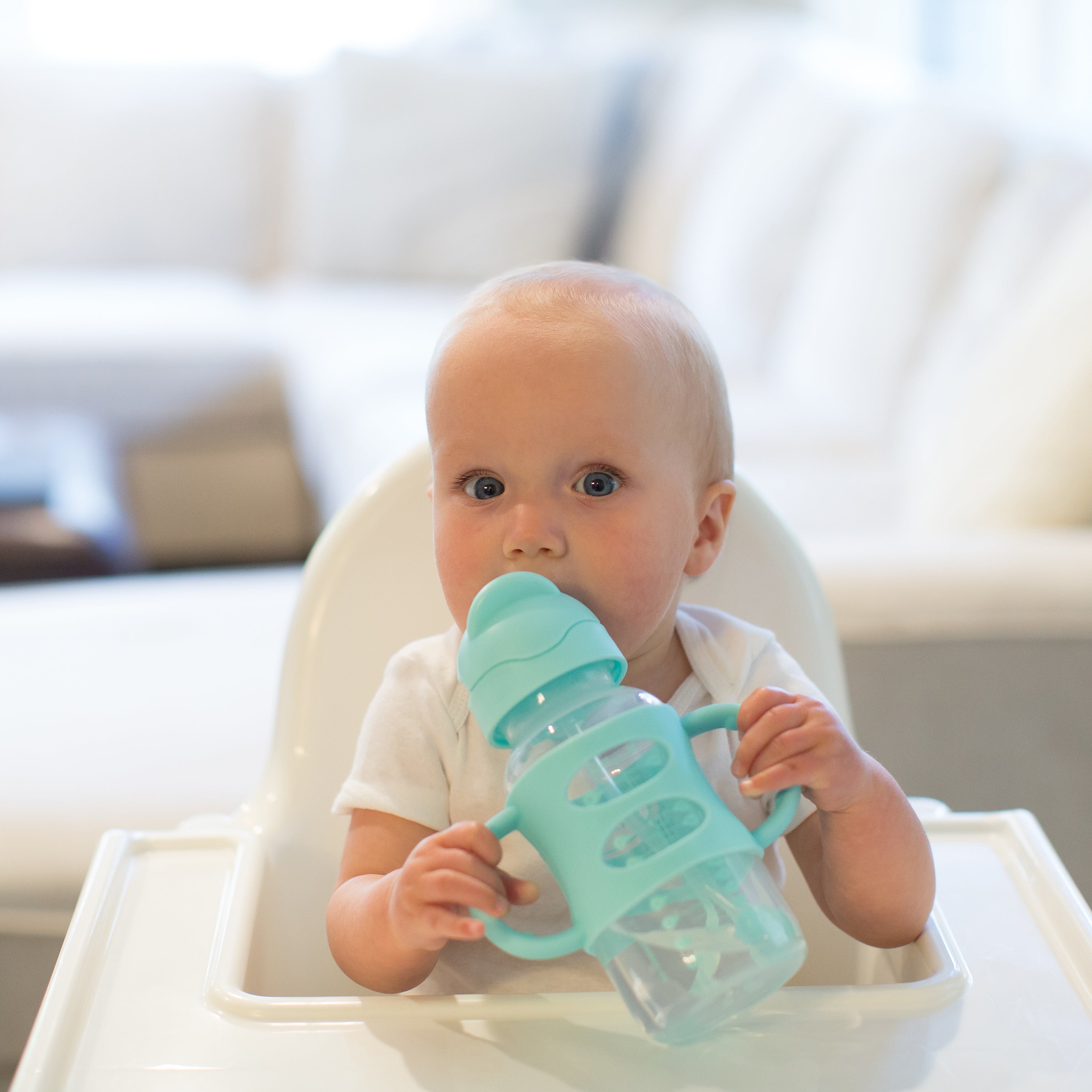 dr-brown-s-milestones-wide-neck-sippy-straw-biberon-9oz-270ml-con-manici image 4