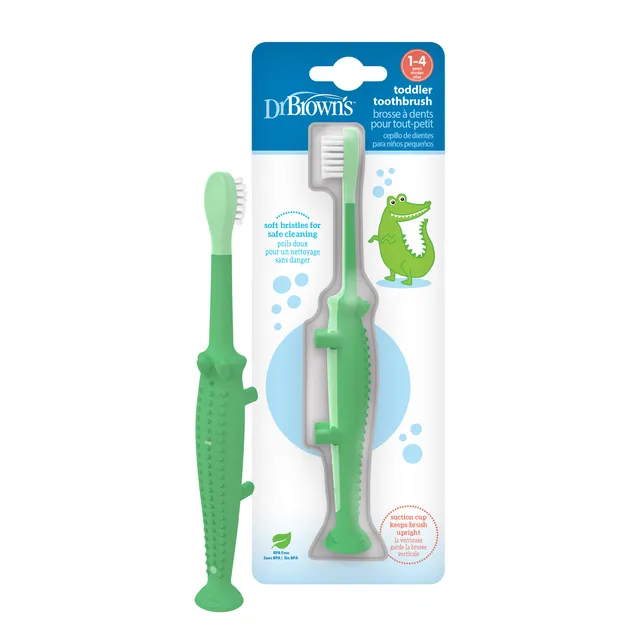 dr-brown-s-toddler-toothbrush-coccodrillo-spazzolino-1pz image 1