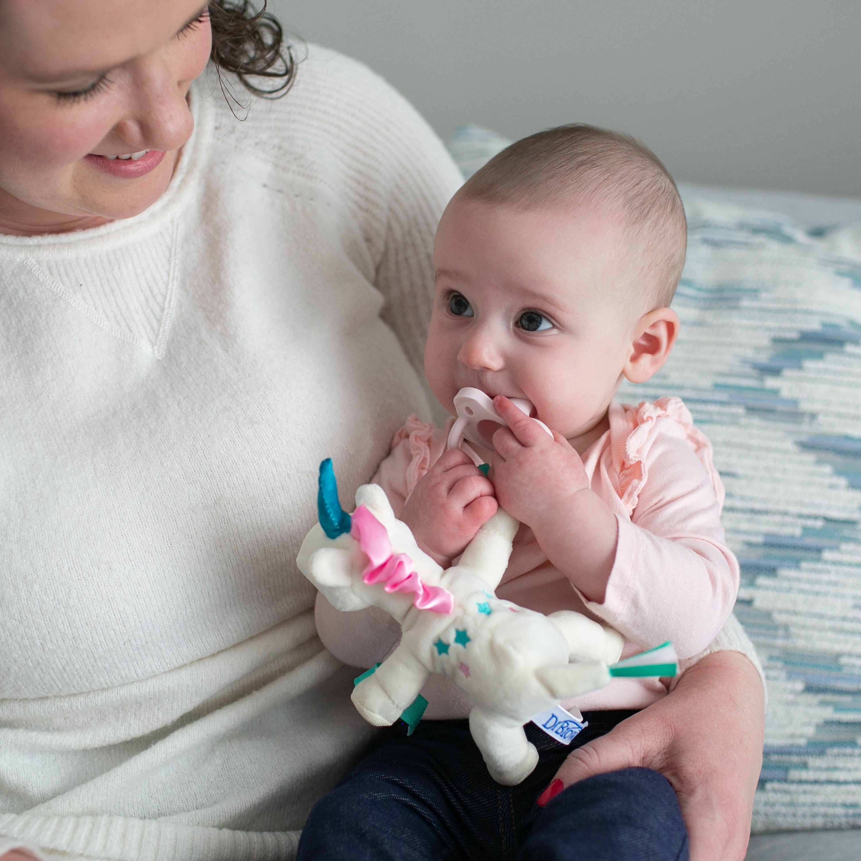 dr-brown-s-lovey-porta-ciuccio-unicorno-con-happypaci image 3