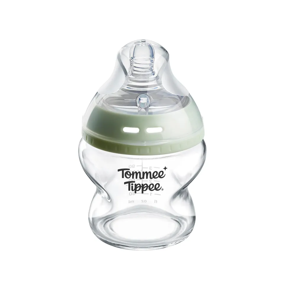 tommee-tippee-natural-start-biberon-vetro-150-ml-0m-flusso-super-lento image 1