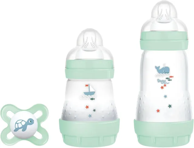 mam-easy-start-set-neonato-2-biberon-anti-colica-130-ml-e-260-ml-ciuccio-origina image 1
