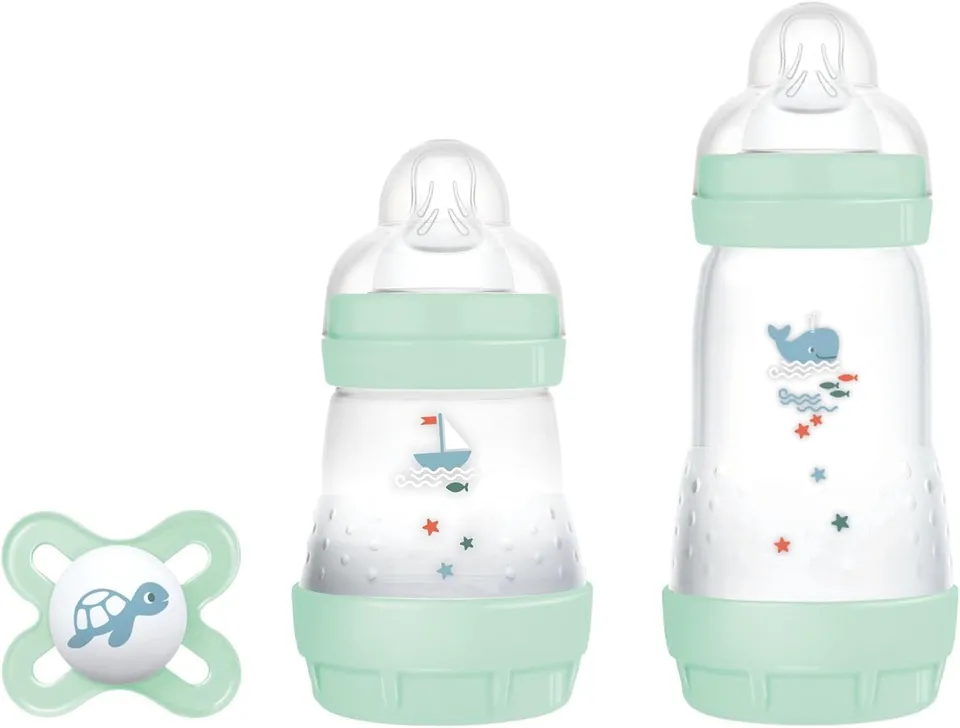 mam-easy-start-set-neonato-2-biberon-anti-colica-130-ml-e-260-ml-ciuccio-origina image 1
