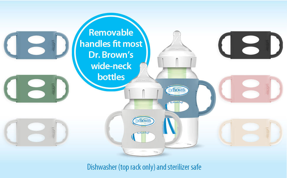 dr-brown-s-milestones-manici-in-silicone-collo-largo-impugnatura-antiscivolo image 5