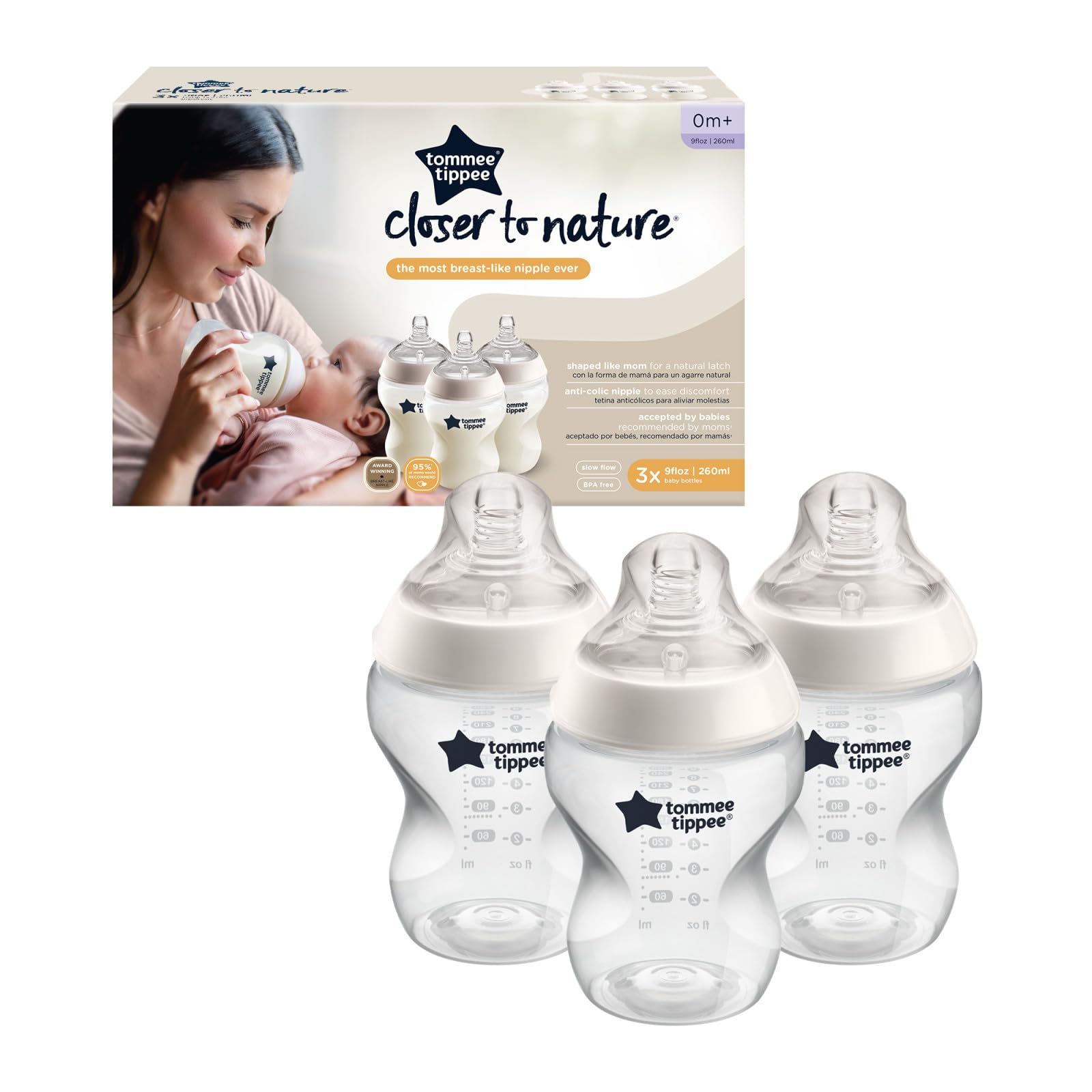 tommee-tippee-closer-to-nature-biberon-260ml-confezione-da-3 image 7