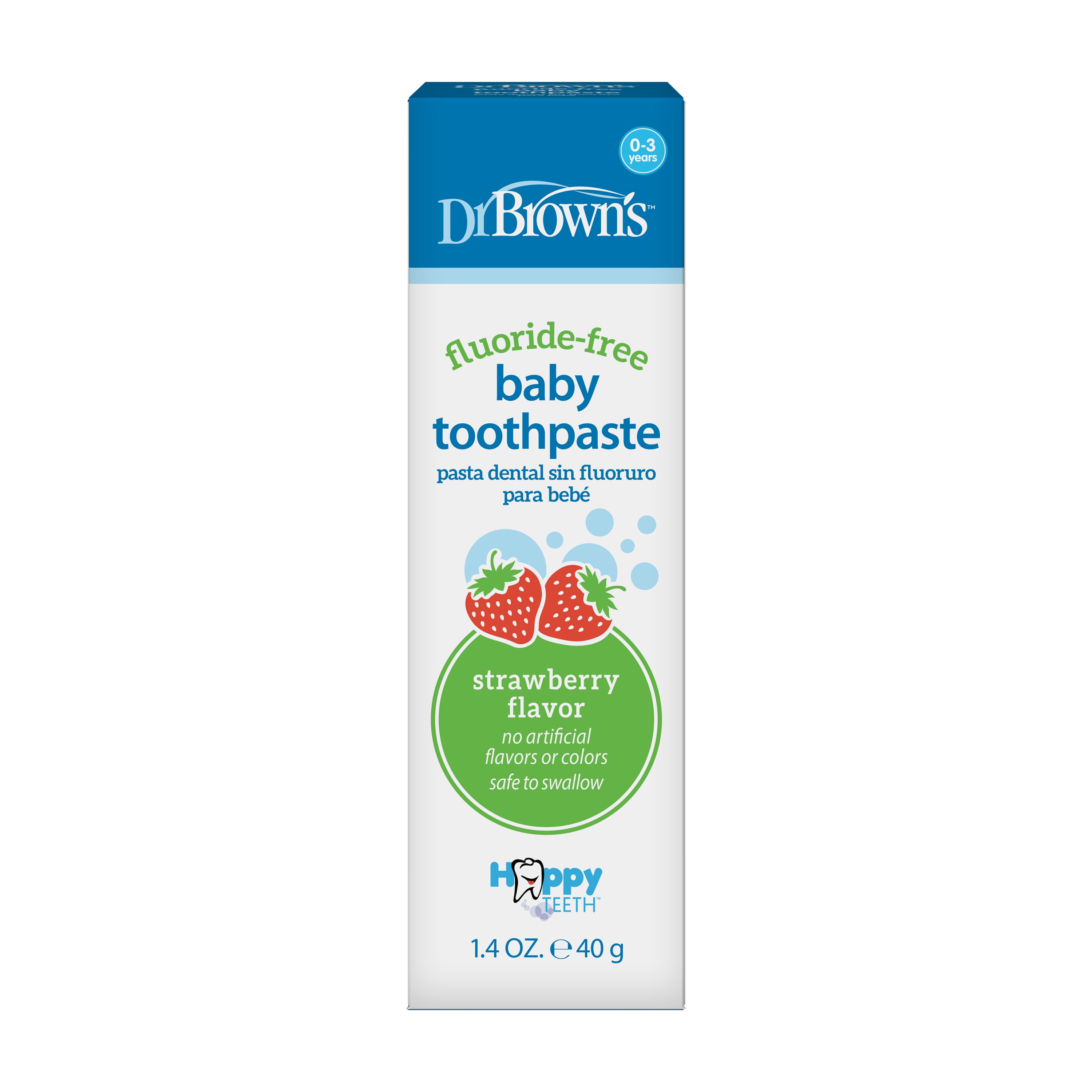 dr-brown-s-dentifricio-baby-senza-fluoro-alla-fragola-40-g-0-3-anni image 3