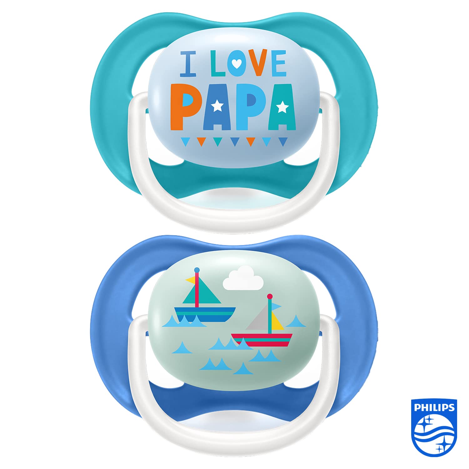 philips-avent-ultra-air-scf080-03-succhietto-6-18-mesi-blu-e-turchese-pack-da-2 image 2