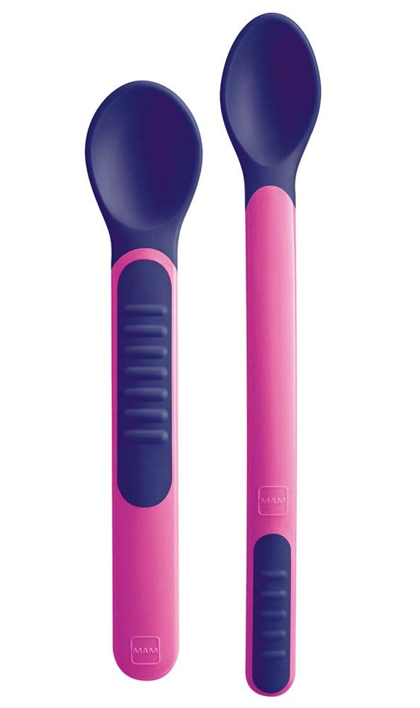 mam-heat-sensitive-spoons-cover-2-cucchiai-svezzamento-rosa-con-custodia image 2