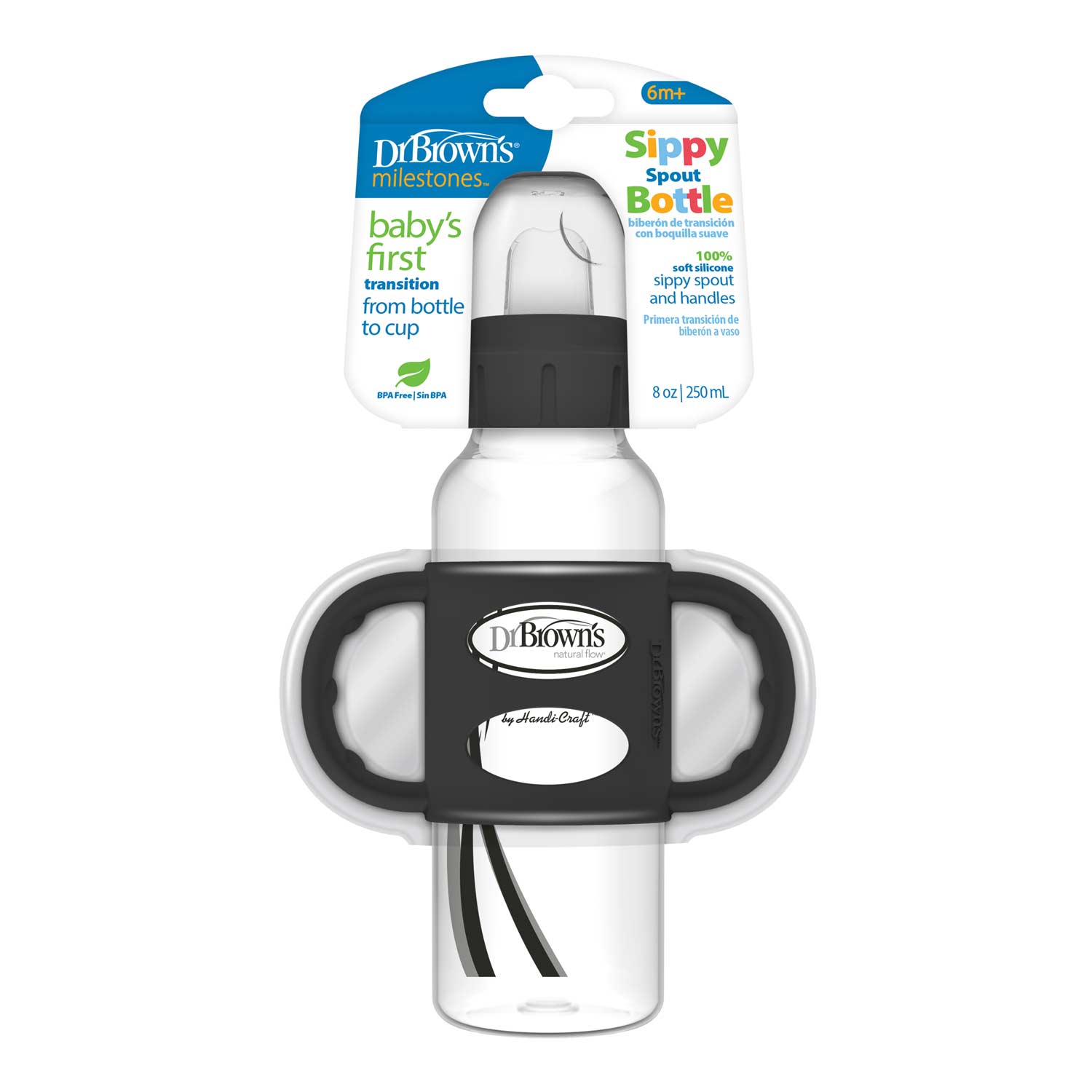 dr-brown-s-milestones-biberon-sippy-con-manici-250-ml-2 image 3