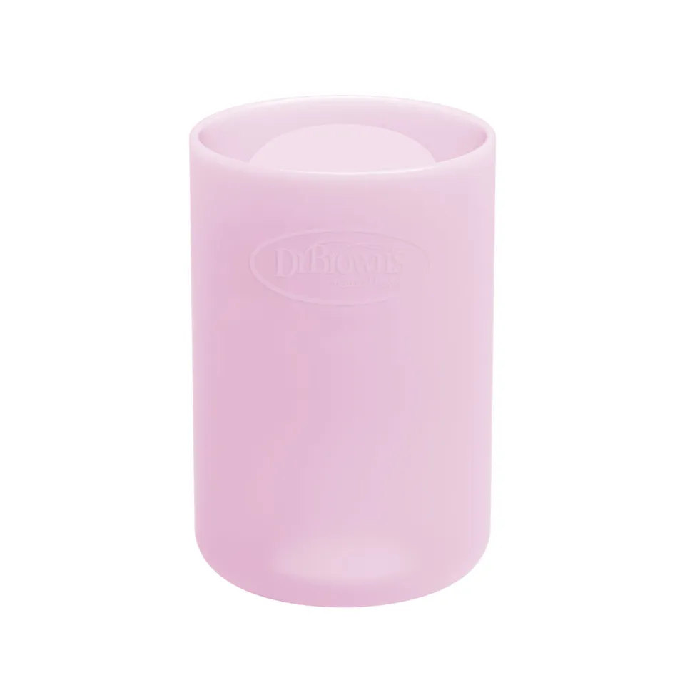 dr-brown-s-cover-in-silicone-rosa-per-biberon-vetro-120ml image 1