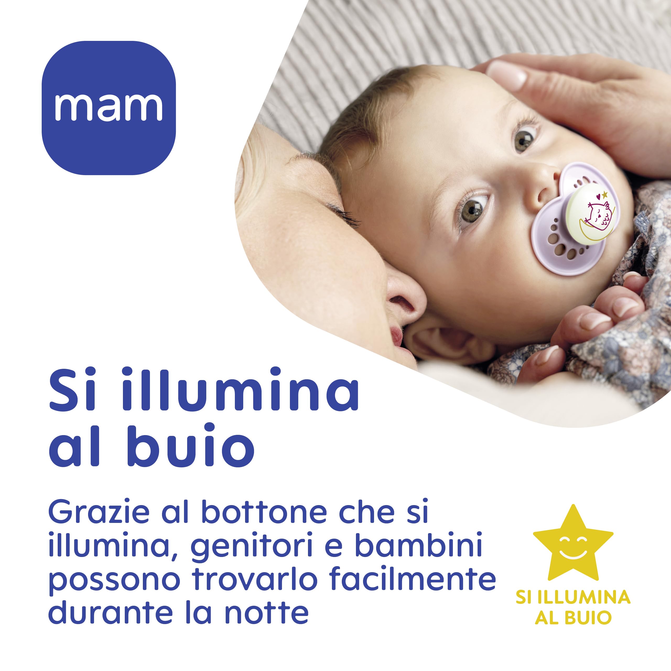 mam-original-night-ciuccio-16-mesi-set-da-2-rosa-viola-con-tettarella-caucci image 2
