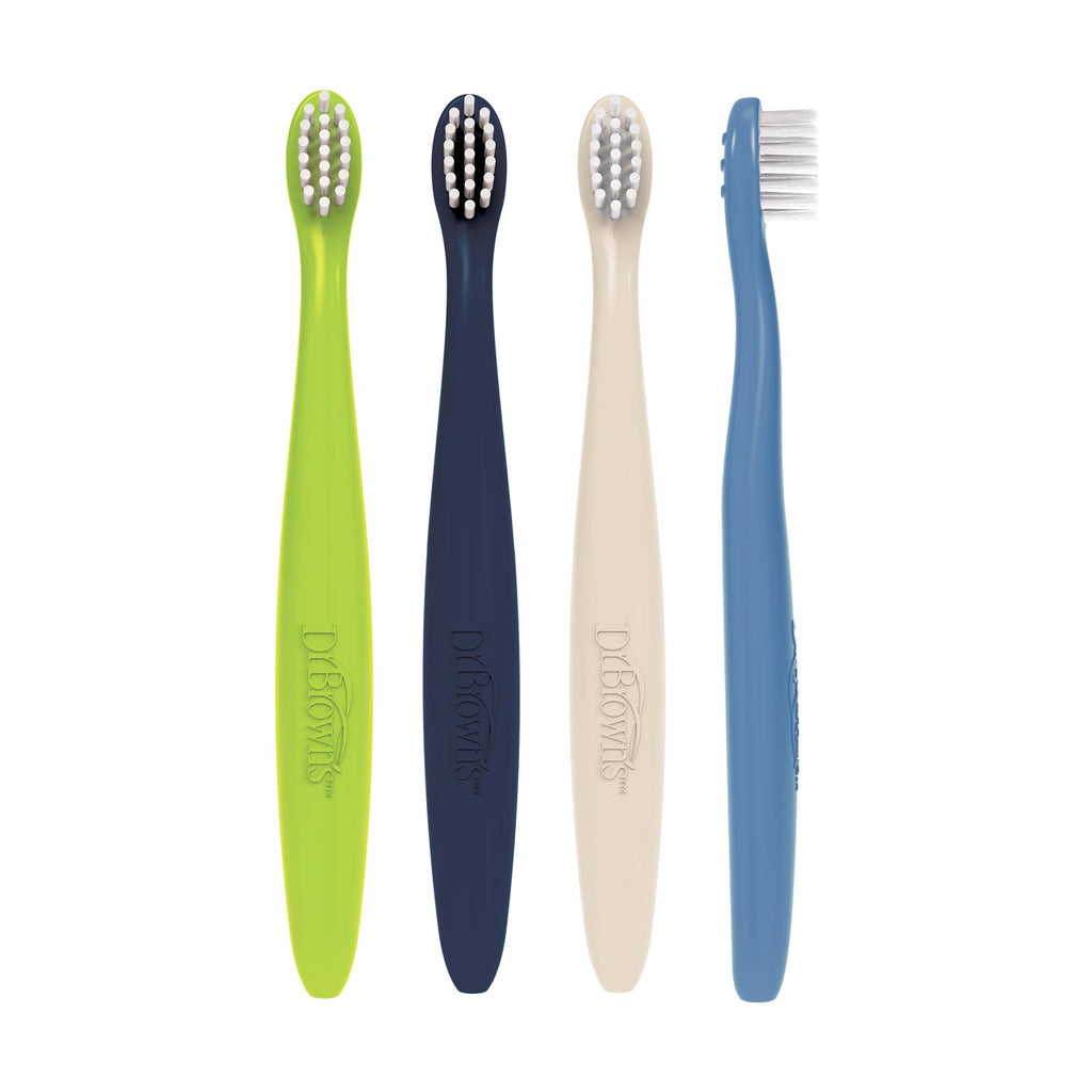 dr-brown-s-infant-to-toddler-toothbrushes-4-pack-0-3-anni image 1