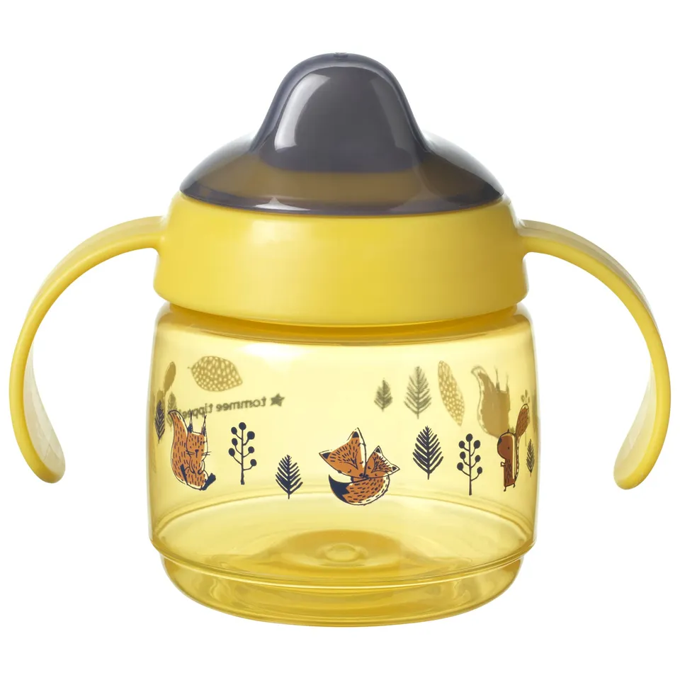 tommee-tippee-superstar-tazza-svezzamento-190-ml-4m-giallo-antigoccia image 1