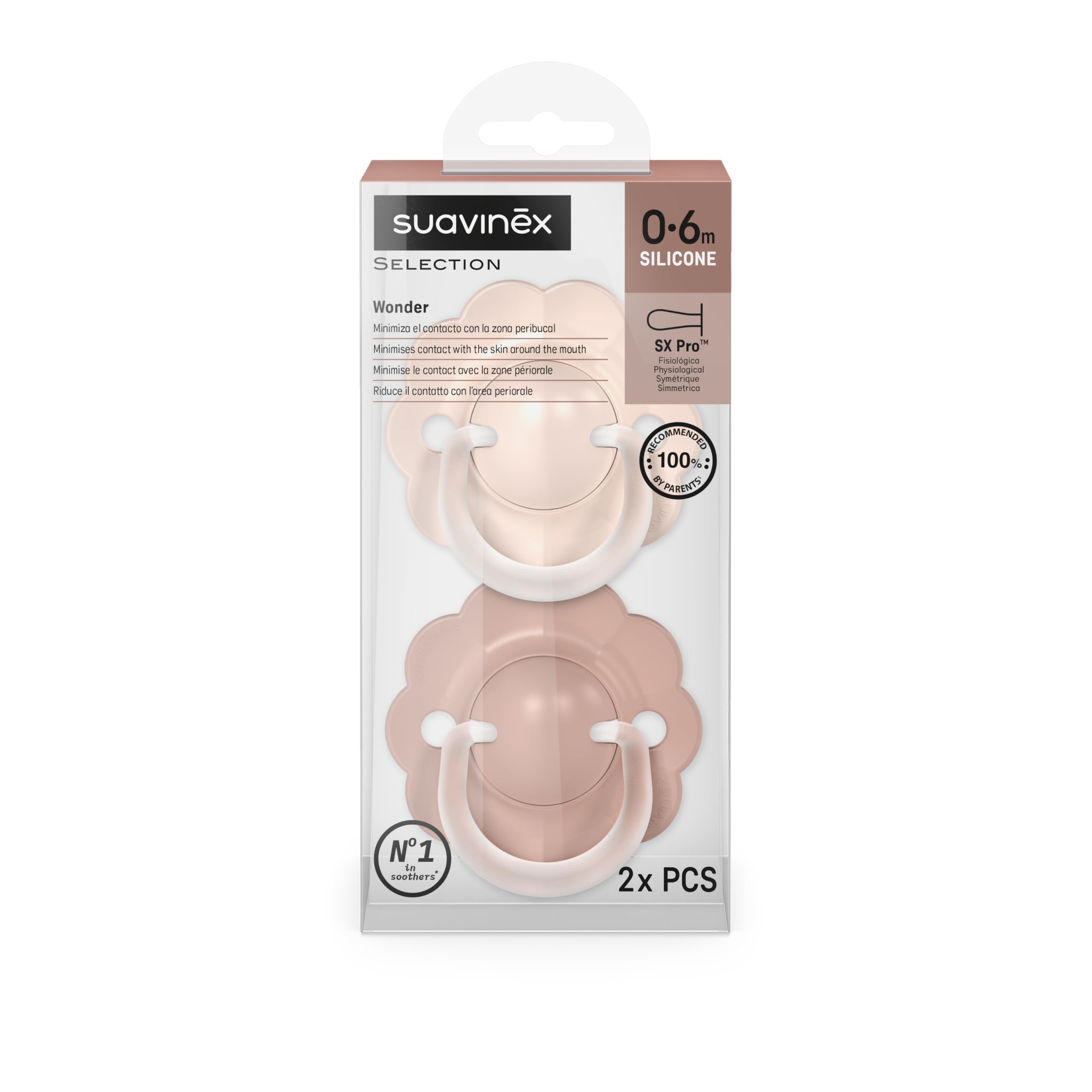 suavinex-wonder-ciuccio-0-6-mesi-sx-pro-silicone-con-anello-rosa-2-pezzi image 6
