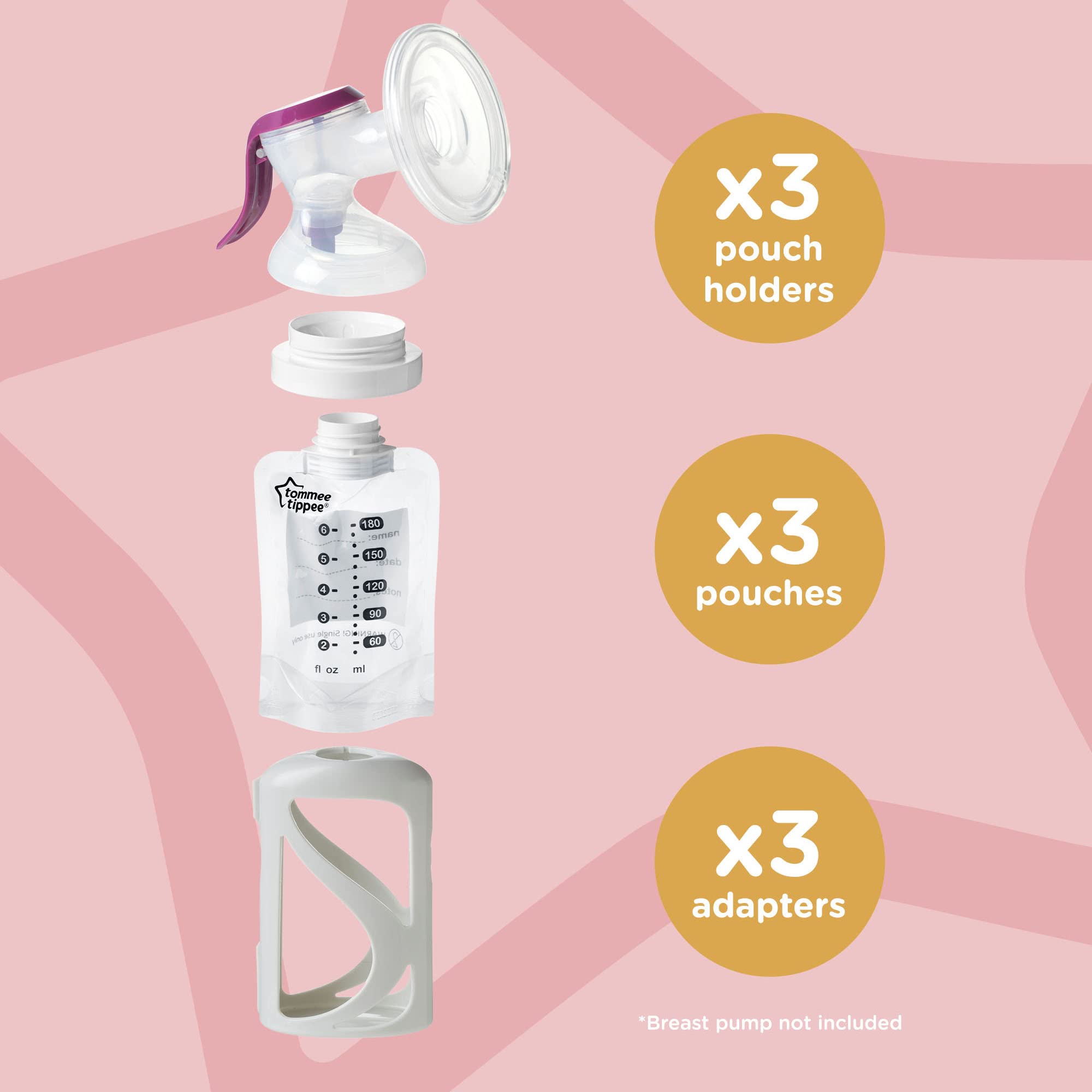 tommee-tippee-pump-and-go-portabustine-con-3-tettarelle-extra-slow-flow image 2