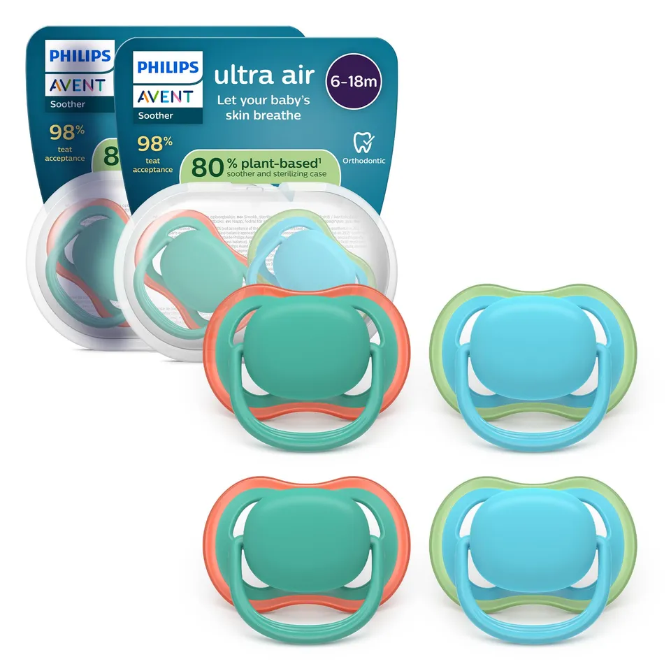 philips-avent-ultra-air-scf087-24-ciuccio-6-18-mesi-4-pezzi image 1